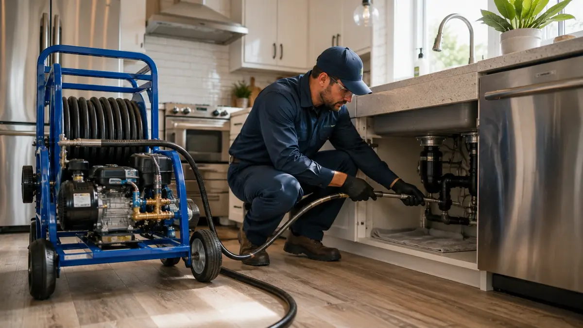 Kitchen Drain Hydro Jetting in Lancaster