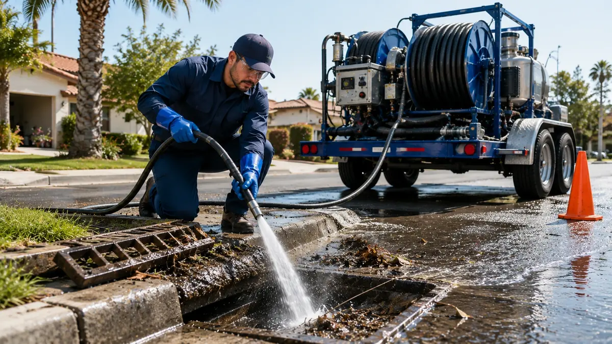 Storm Drain Hydro Jet Cleaning in Lancaster