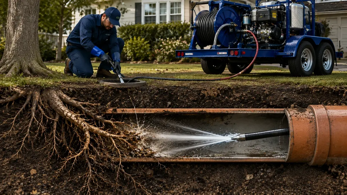 Tree Root Removal with Hydro Jetting in Lancaster
